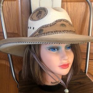Cow hat unisex suede leather